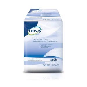 TENA Clinguard Disposable Dry Washcloths