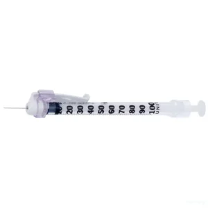 BD SafetyGlide Tuberculin Syringe with Permanently Attached Needle