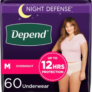 Depend Night Defense Underwear Women
