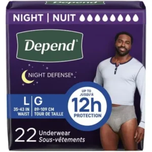 Depend Night Defense Underwear Men