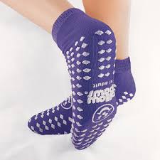 Pillow Paws Risk-Alert Slipper Sock Purple