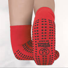 Pillow Paws Risk-Alert Slipper Sock Red