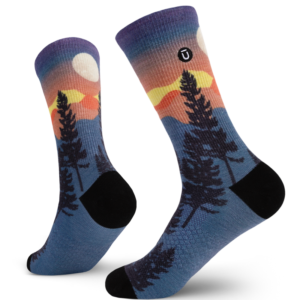 Bright Night Merino Lite Athletic Crew Socks