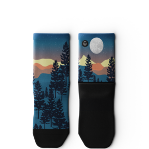 Bright Night Athletic Quarter Socks
