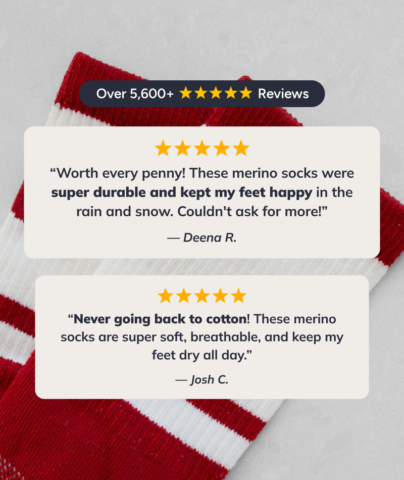 Canuck Merino Athletic Crew Socks - Image 4