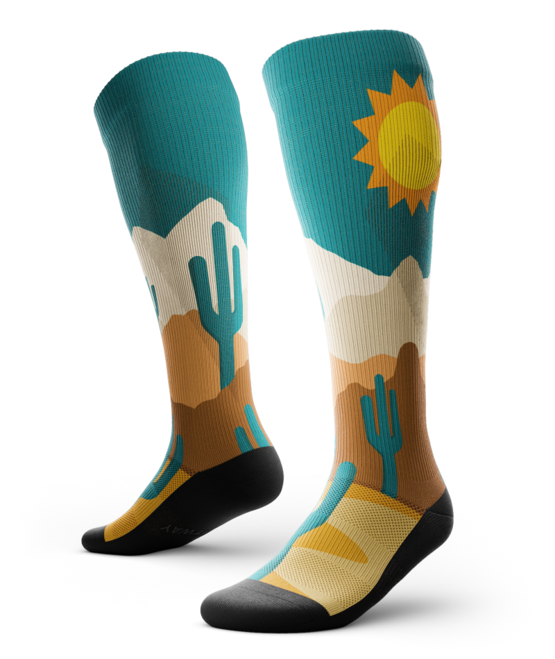 Deserted Knee-High Compression Socks - Image 6