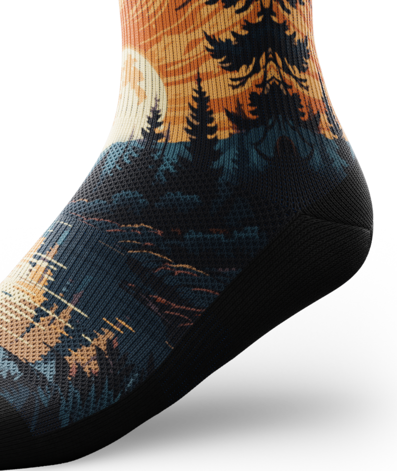 Fiery Night Knee-High Compression Socks - Image 6