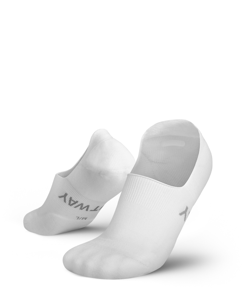 Flagship No Show White Athletic Ankle Socks