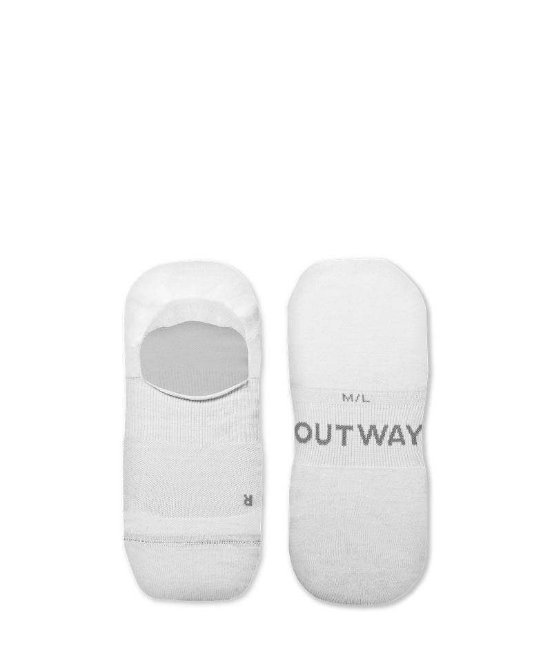Flagship No Show White Athletic Ankle Socks - Image 2