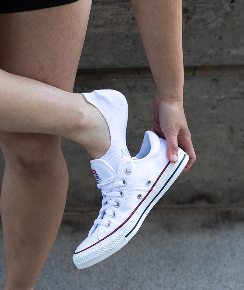 Flagship No Show White Athletic Ankle Socks - Image 4