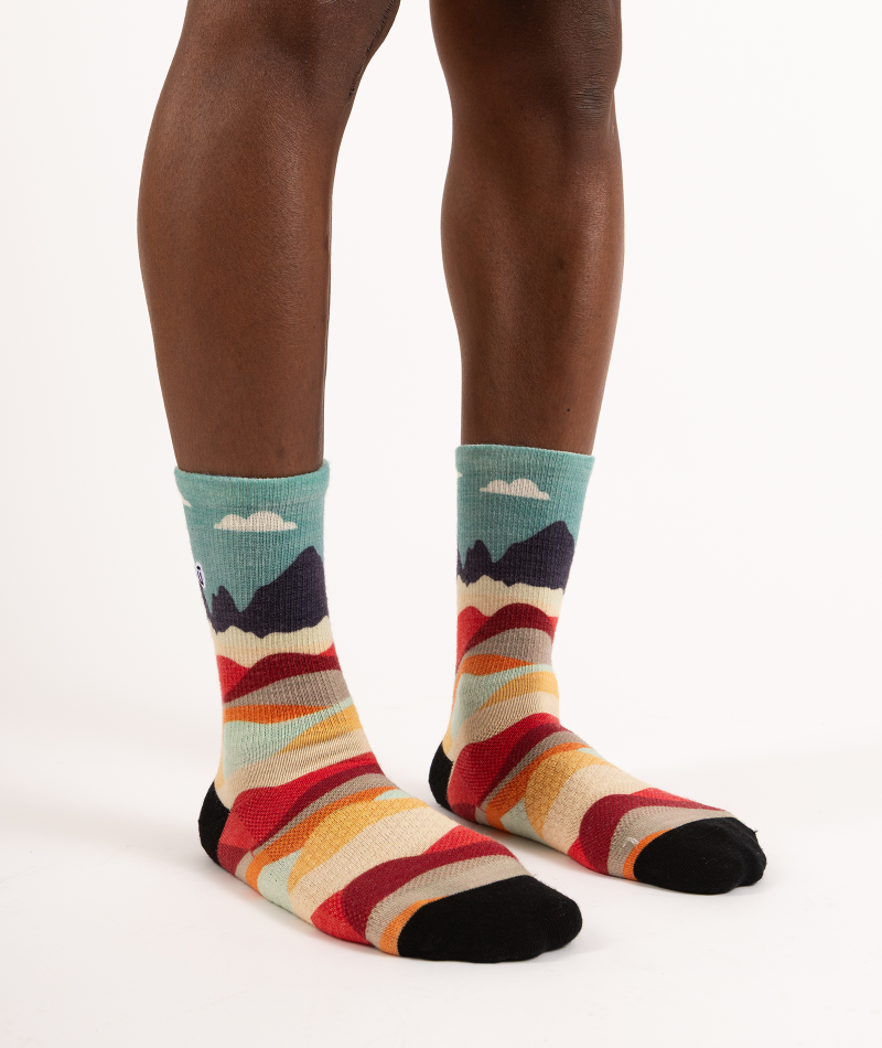 Head In The Clouds Merino Lite Athletic Crew Socks - Image 3