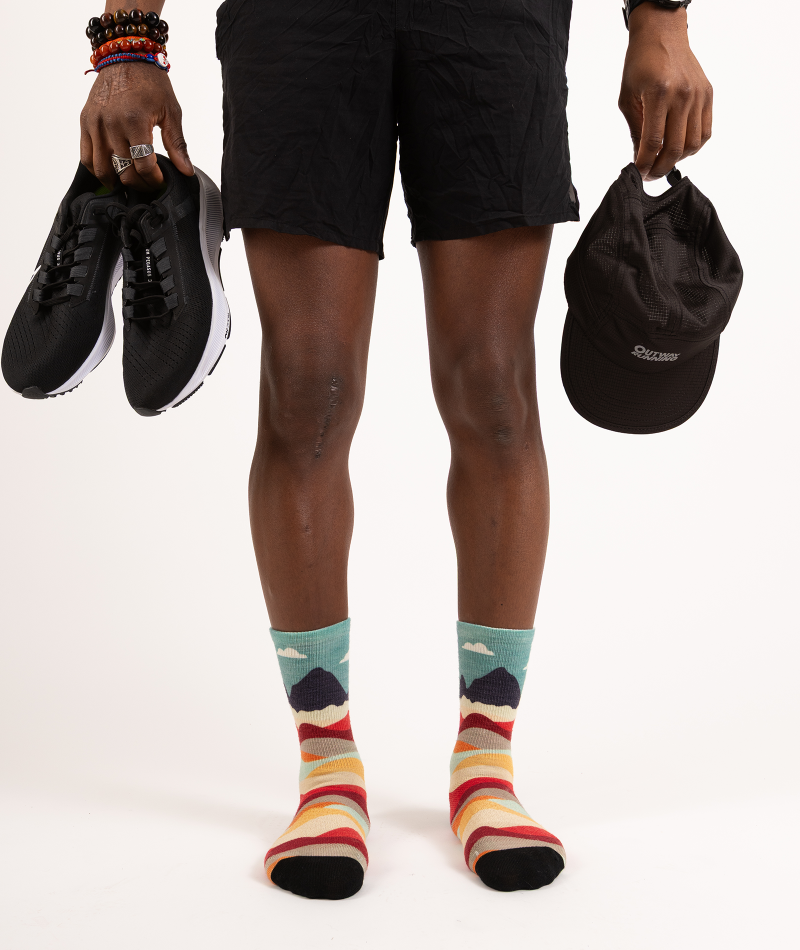 Head In The Clouds Merino Lite Athletic Crew Socks - Image 6