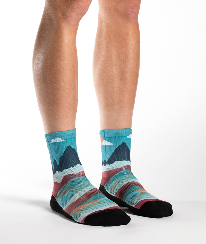 Head In The Clouds Athletic Quarter Socks - Image 2