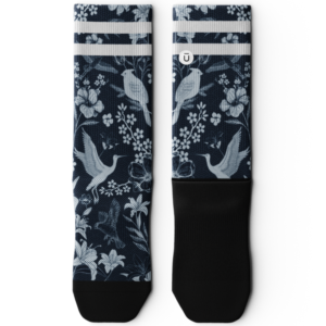 Indigo Flight Athletic Crew Socks