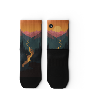 Into the Dusk Athletic Quarter Socks