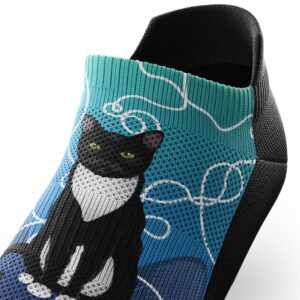 Kitten Around Athletic Ankle Socks