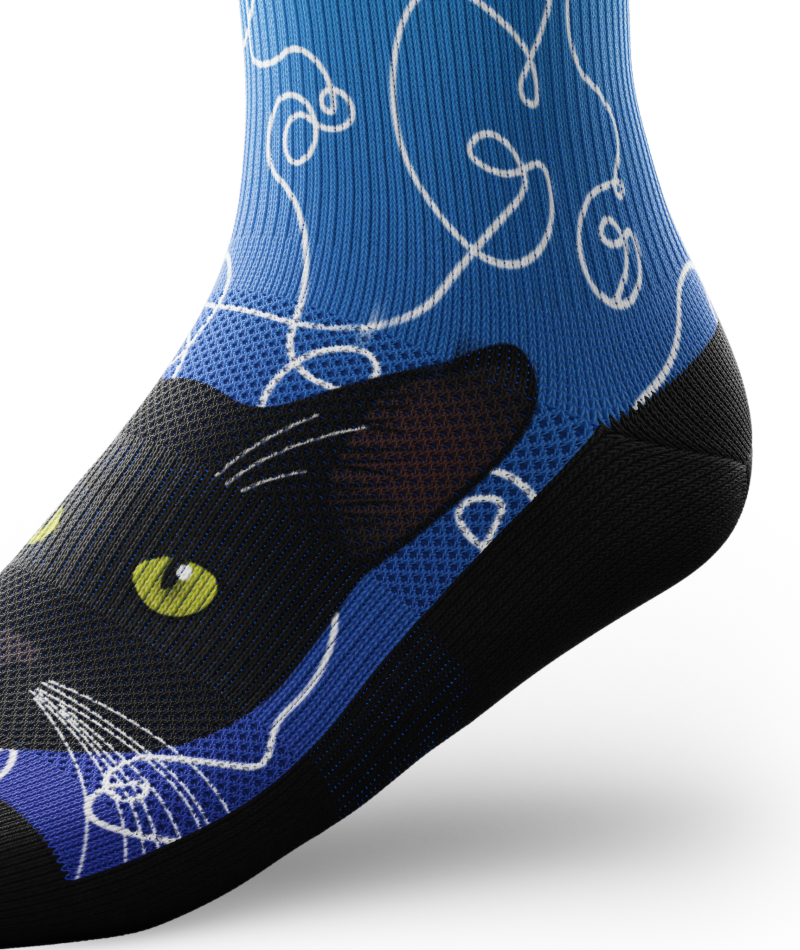 Kitten Around Knee-High Compression Socks - Image 6