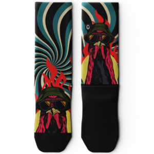 Lava Chicken Athletic Crew Socks