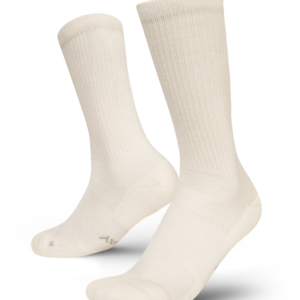 Merino Off White Athletic Crew Socks