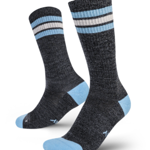 Merino Slate Athletic Crew Socks