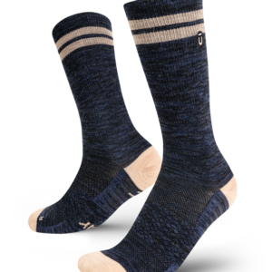Merino Lite Cobalt Athletic Crew Socks