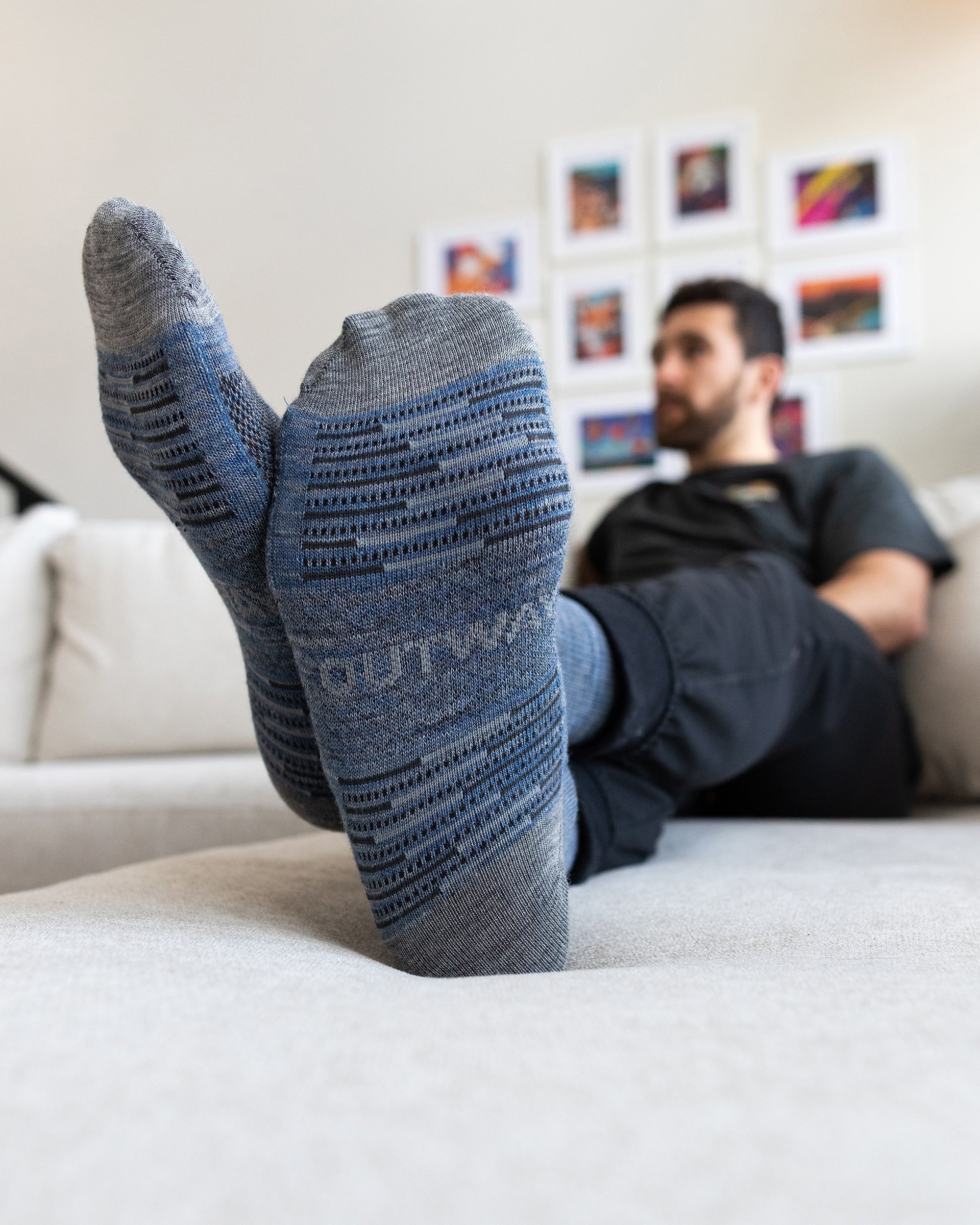 Merino Lite Sky Athletic Crew Socks - Image 6