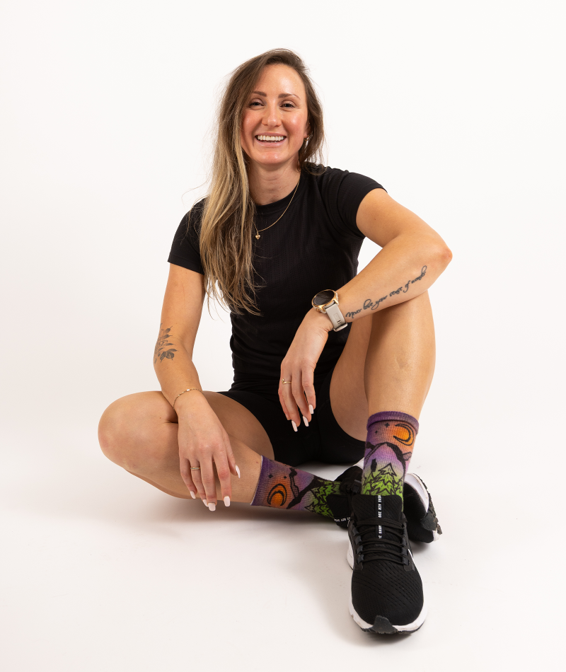 Night Time Bliss Merino Lite Athletic Crew Socks - Image 9