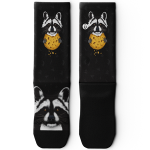 Rad Raccoon Athletic Crew Socks