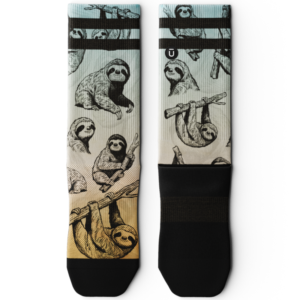 Slothed Athletic Crew Socks