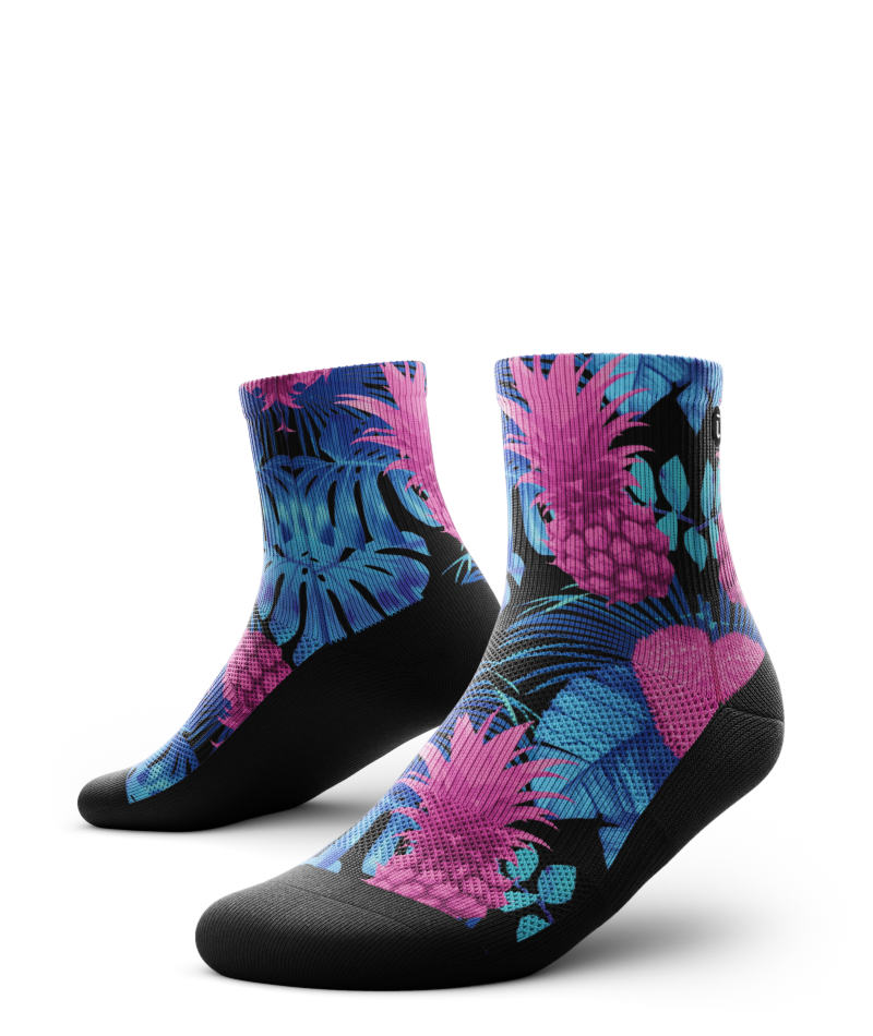 Tropic Like It's Hot Athletic Quarter Socks - Image 2