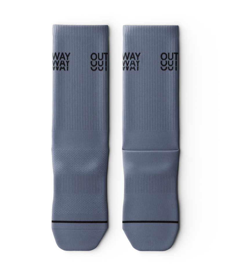 Core Blue Athletic Crew Socks - Image 2