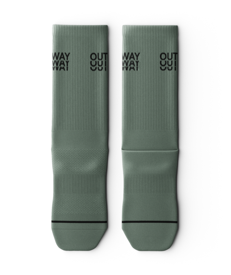 Core Green Athletic Crew Socks - Image 2