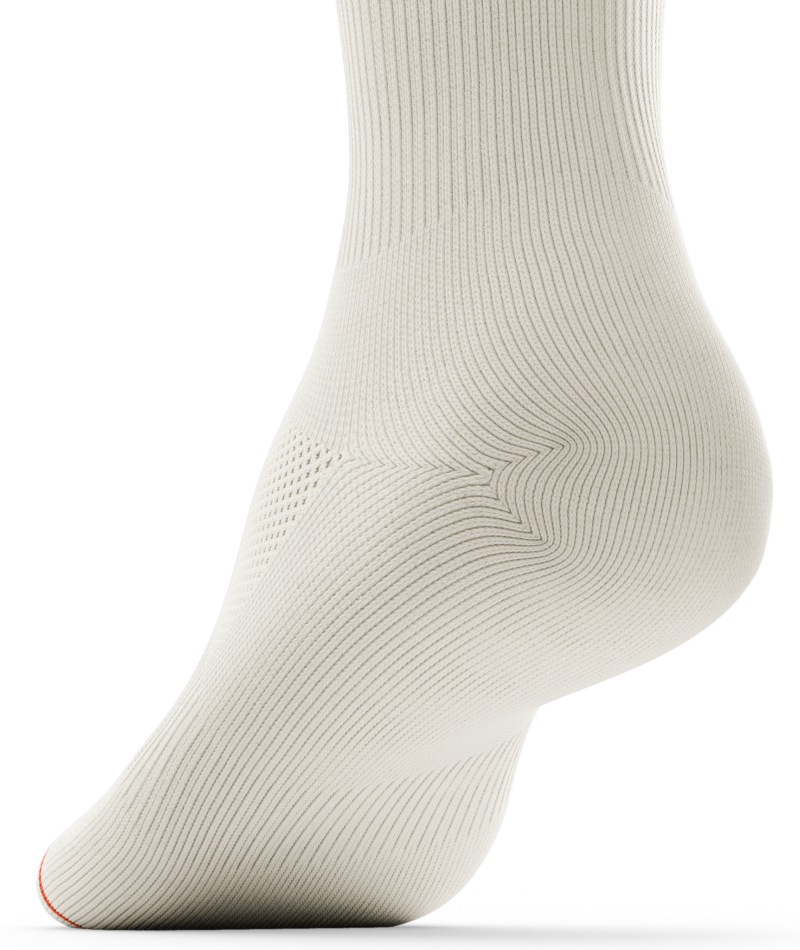 Core Off White Athletic Crew Socks - Image 3