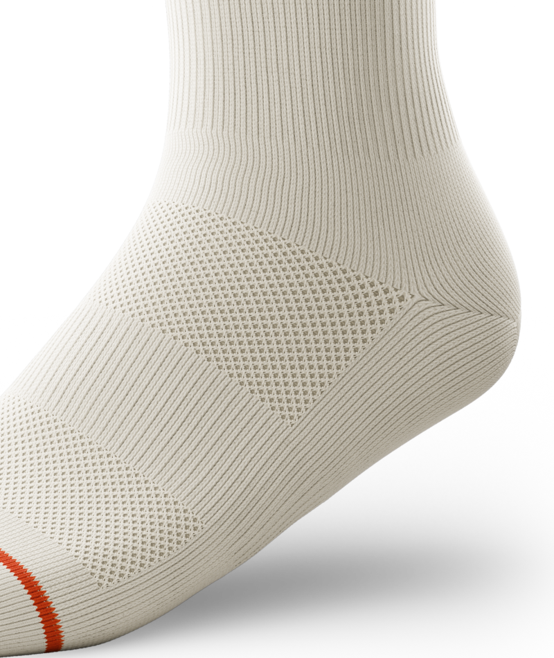 Core Off White Athletic Crew Socks - Image 5