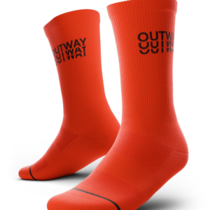 Core Orange Athletic Crew Socks