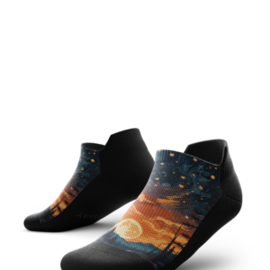 Fiery Night Athletic Ankle Socks