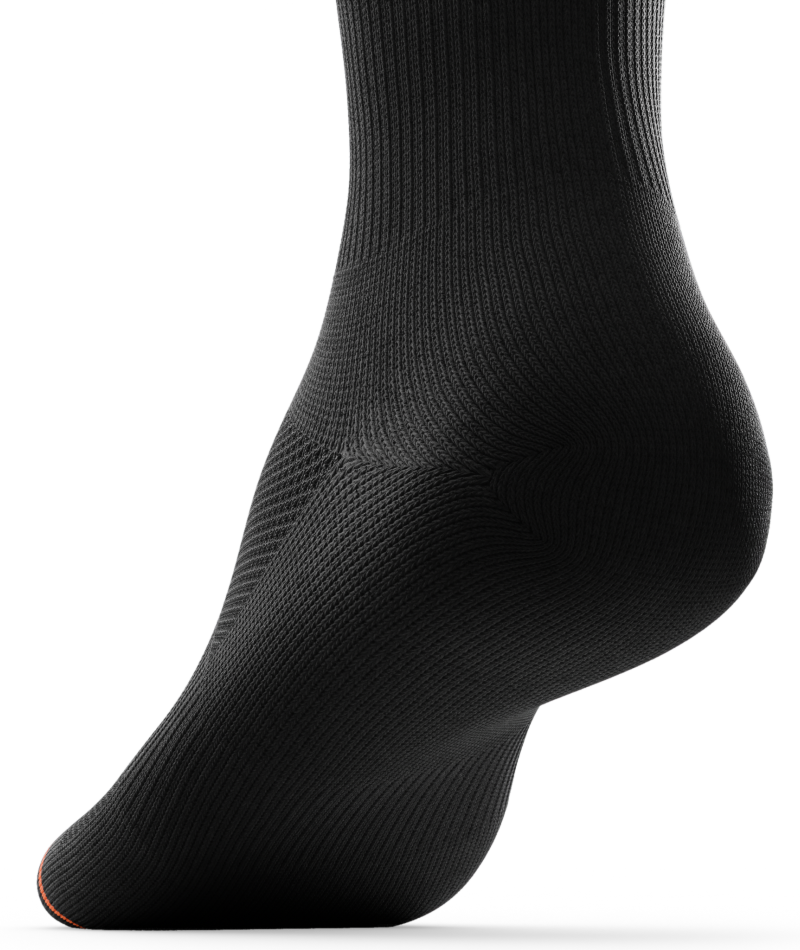 Flagship Black Athletic Crew Socks - Image 3