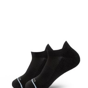 Flagship Supima Cotton Black Athletic Ankle Socks