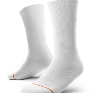 Flagship White Athletic Crew Socks