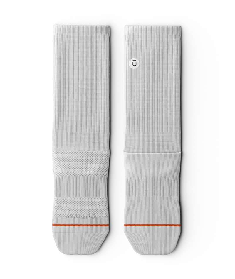 Flagship White Athletic Crew Socks - Image 2