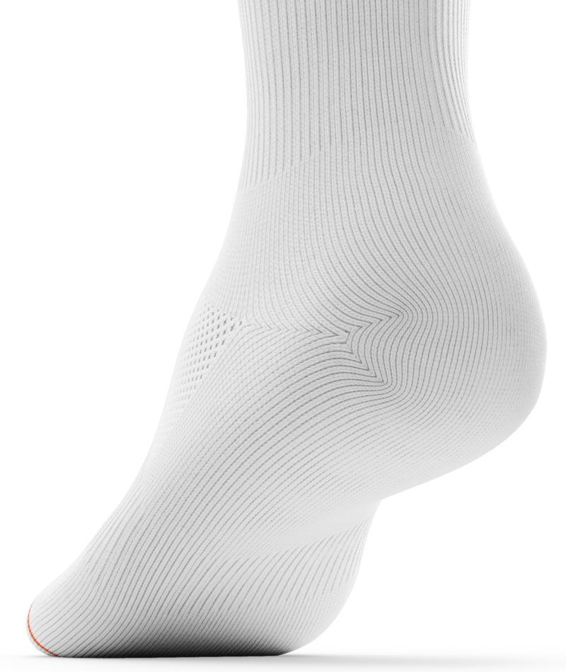 Flagship White Athletic Crew Socks - Image 3