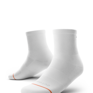 Flagship White Athletic Quarter Socks