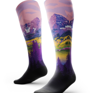 Lavender Heights Knee-High Compression Socks