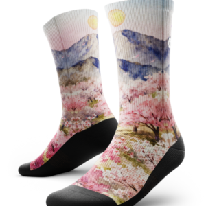 Sakura Athletic Crew Socks