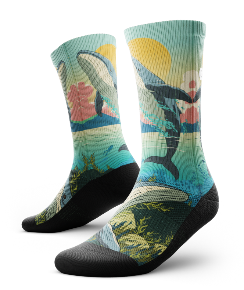 Splashtacular Athletic Crew Socks