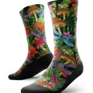 Unfrog-ettable Forest Athletic Crew Socks