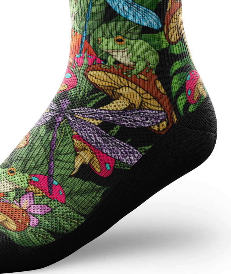 Unfrog-ettable Forest Athletic Crew Socks - Image 5