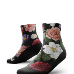 Wild Flora Athletic Quarter Socks
