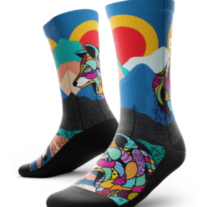 Wild Grid Athletic Crew Socks