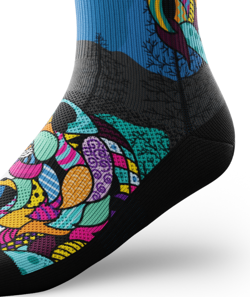 Wild Grid Athletic Crew Socks - Image 5